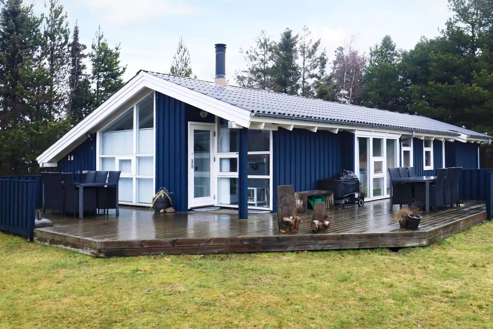 Vrijstaand vakantiehuis in Jerup vlak bij het strand-Uitzicht