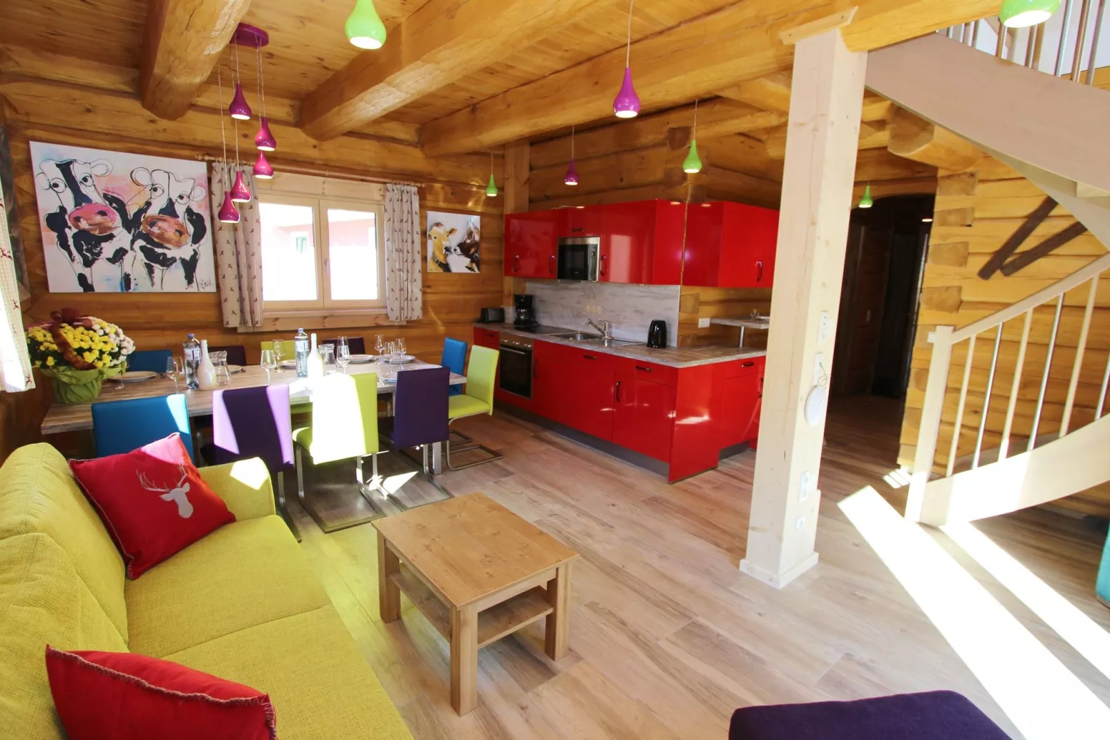 Luxusapartments Kaprun - West B-Woonkamer