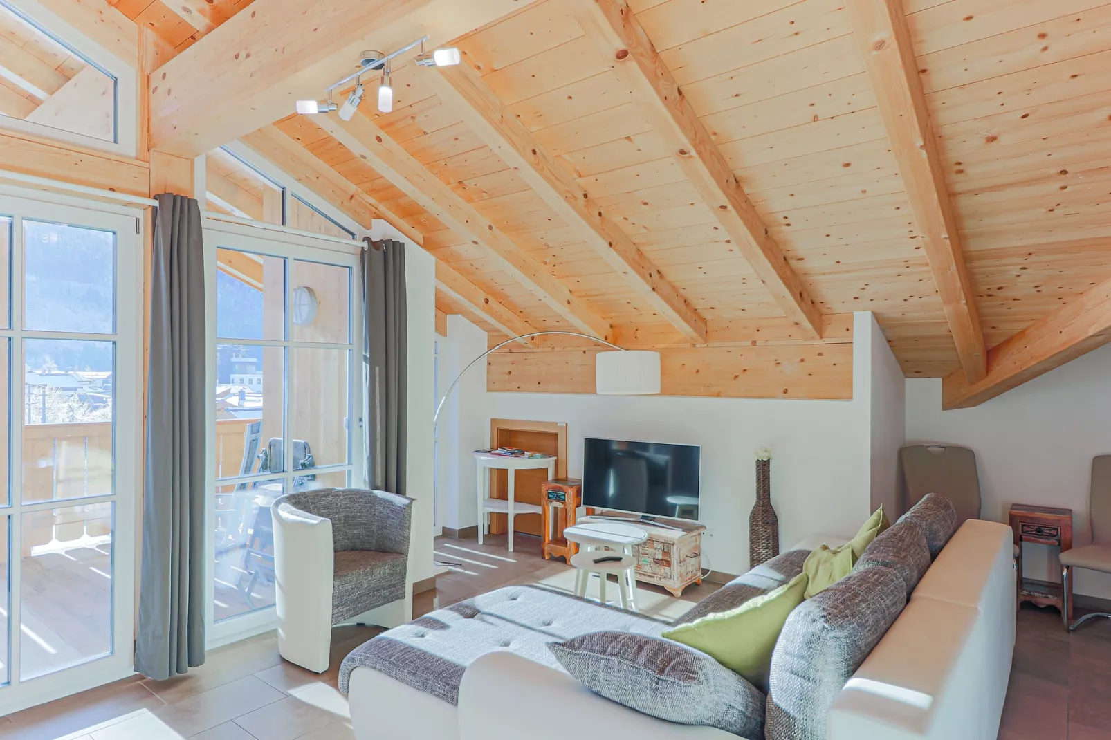 Residenz Edelalm - Penthouse-Woonkamer
