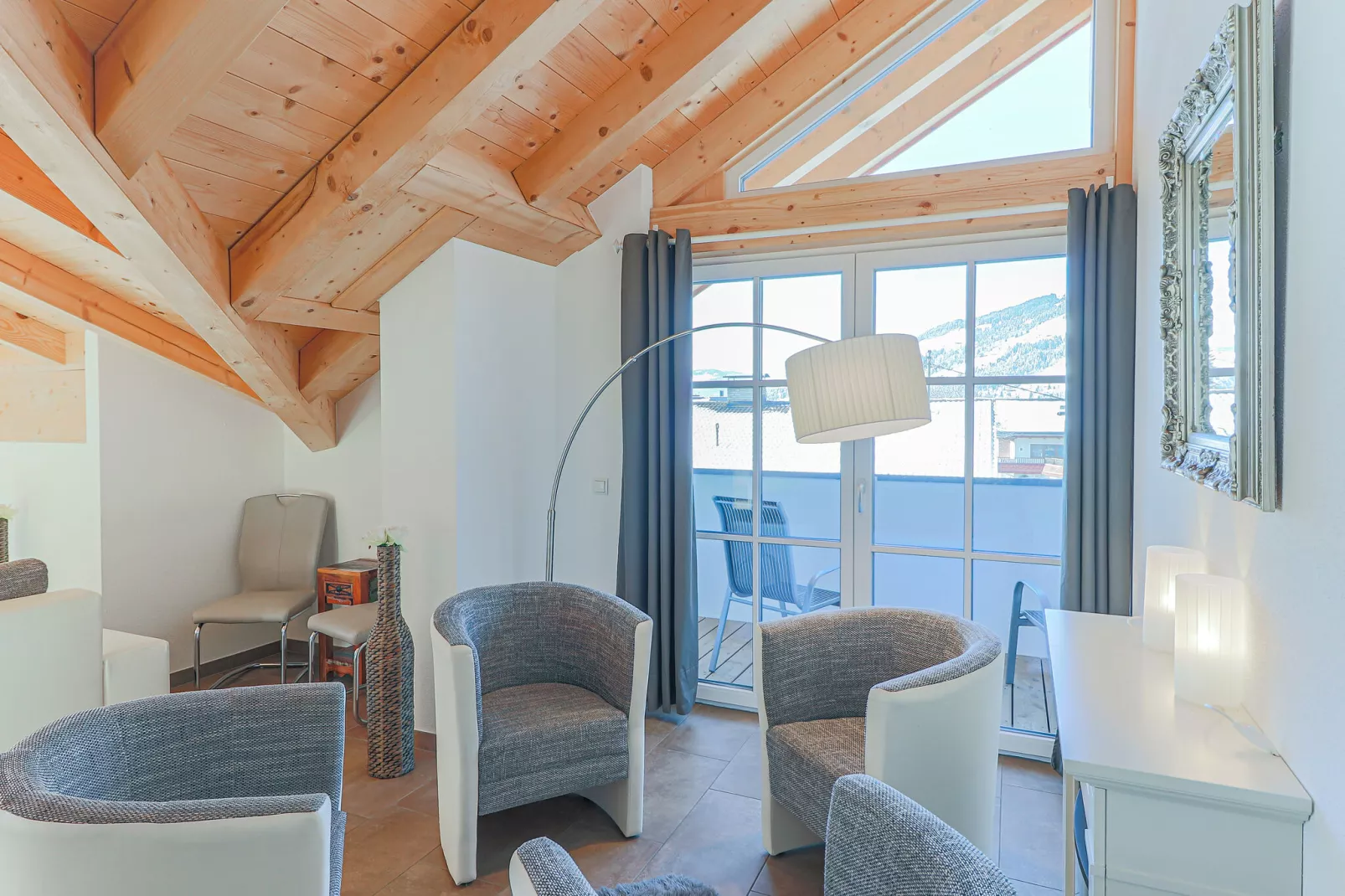 Residenz Edelalm - Penthouse-Woonkamer
