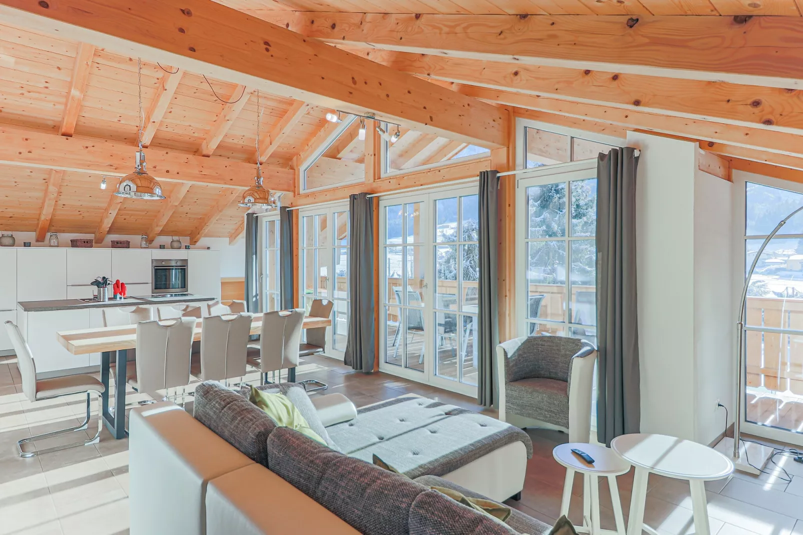 Residenz Edelalm - Penthouse-Woonkamer
