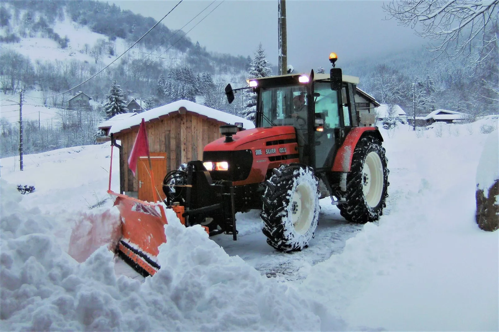 Chalet de montagne-Tuin winter