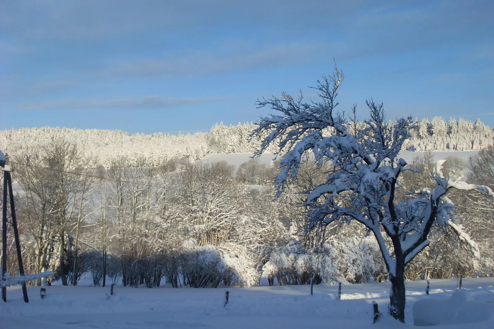 Le Dropt-Uitzicht winter