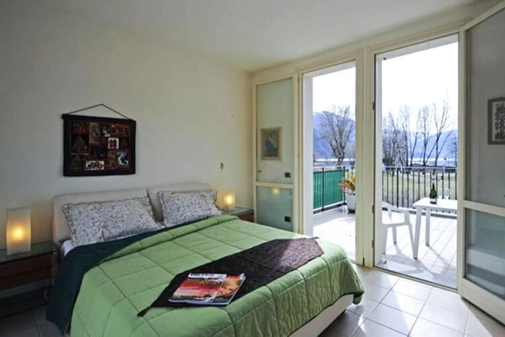 Residence Porto Letizia Porlezza  -B4 Palaca 1-room 4 pax Mountain View Deluxe P1MD4 8204-Slaapkamer