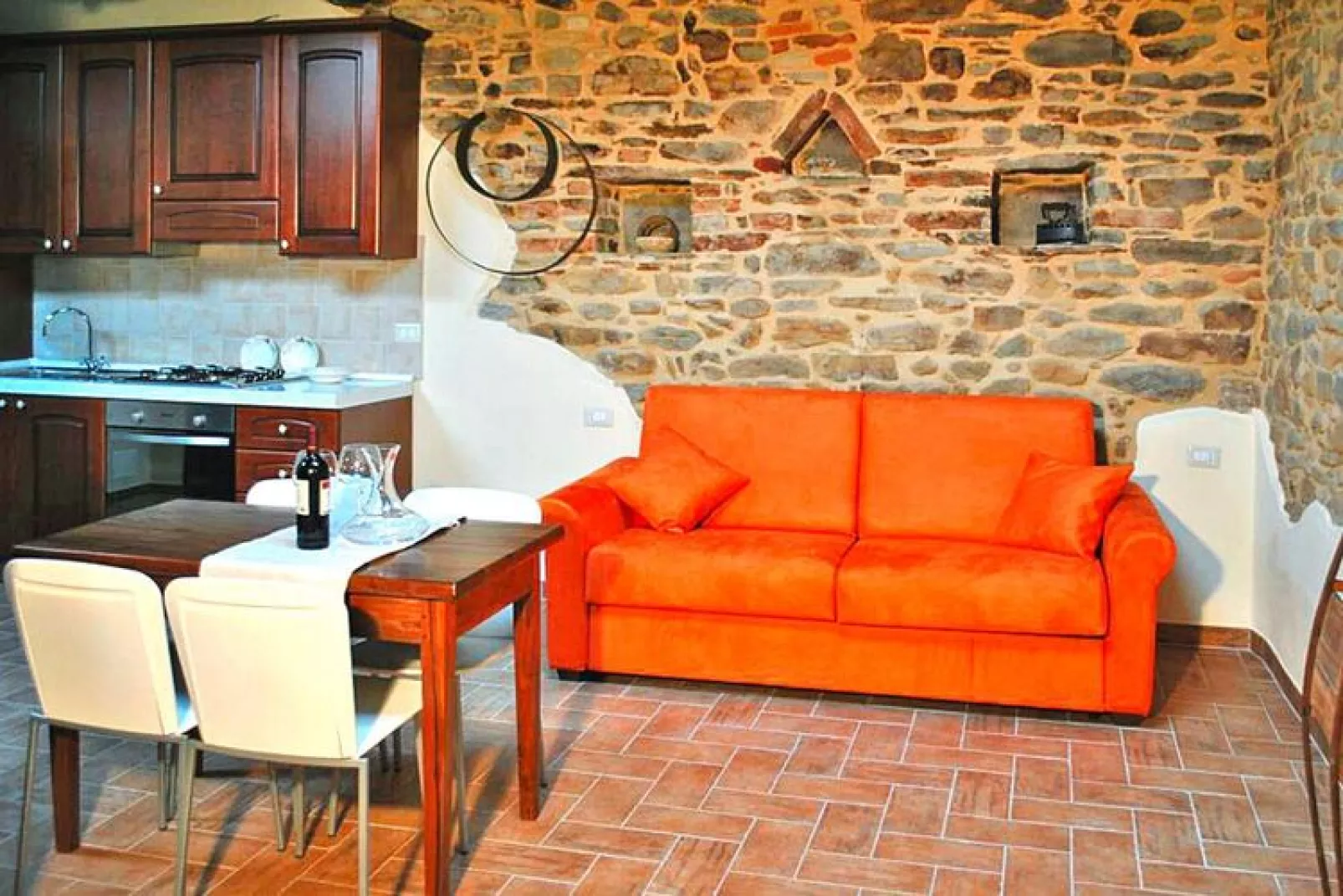 Agri-tourism La Filomena Montefortino-La Quiete - Passero-Woonkamer