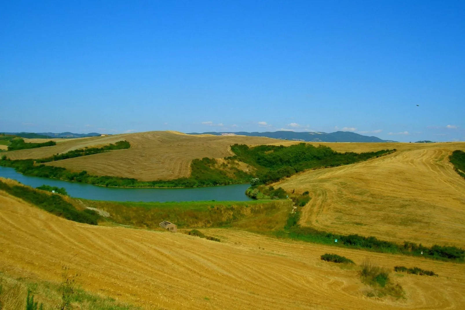 Peccioli-Gebieden zomer 1km