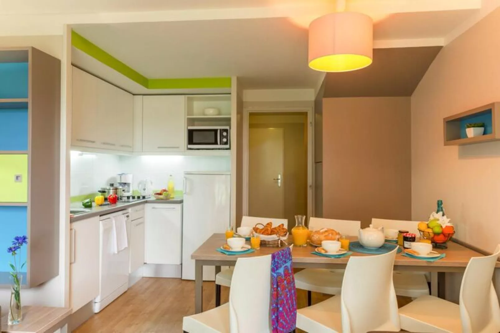 Residence Le Chant des Oiseaux Courseulles-sur-Mer - 25 Standard Apt 5 p - 1 bedroom-Keuken