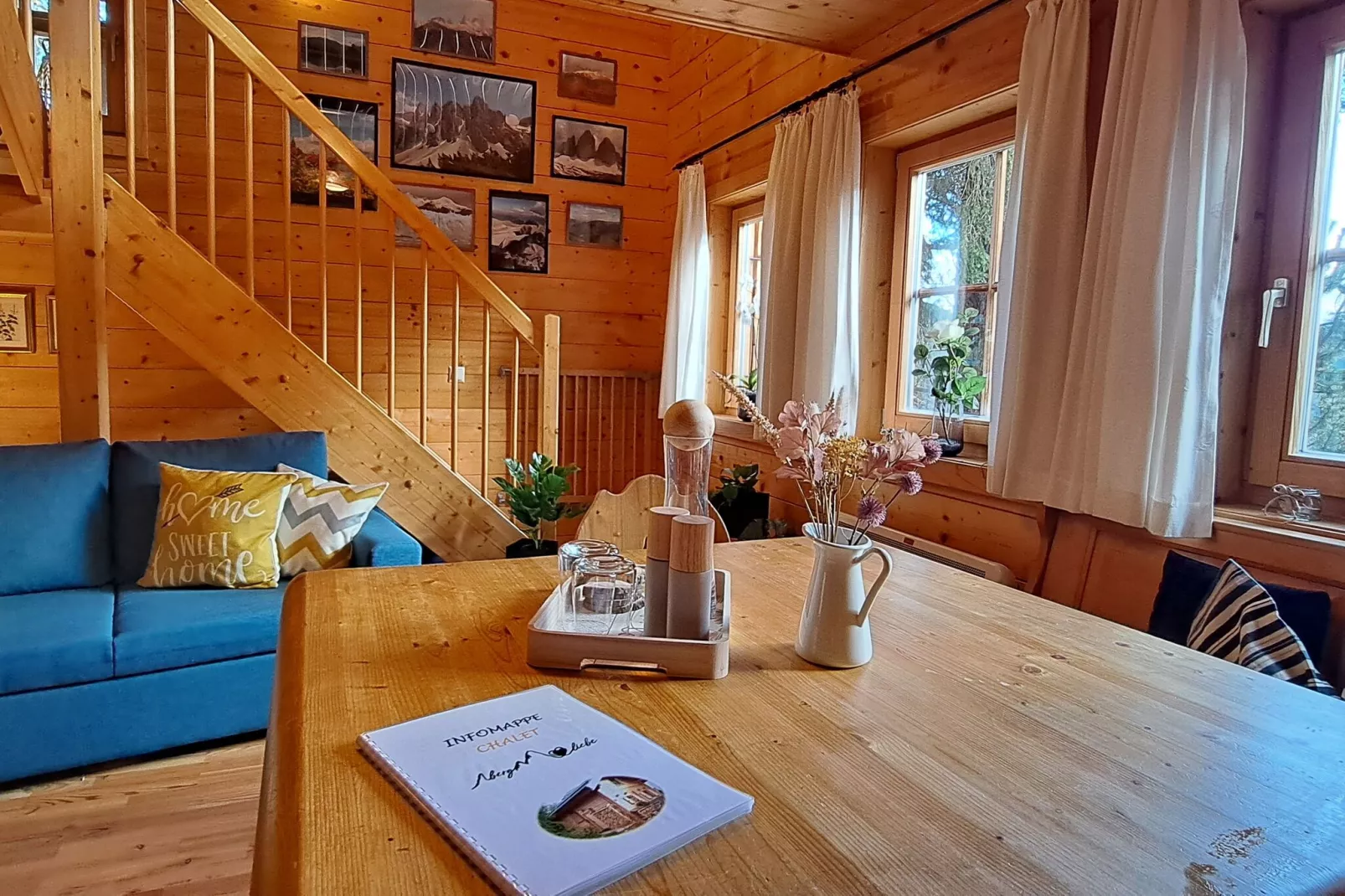 Chalet Bergliebe-Woonkamer