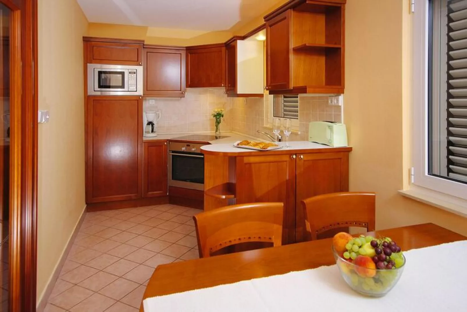 Apartments Fontana Resort Jelsa- Deluxe one bedroom apartment suite 2&2 - 68 qm 4 Pers-Keuken