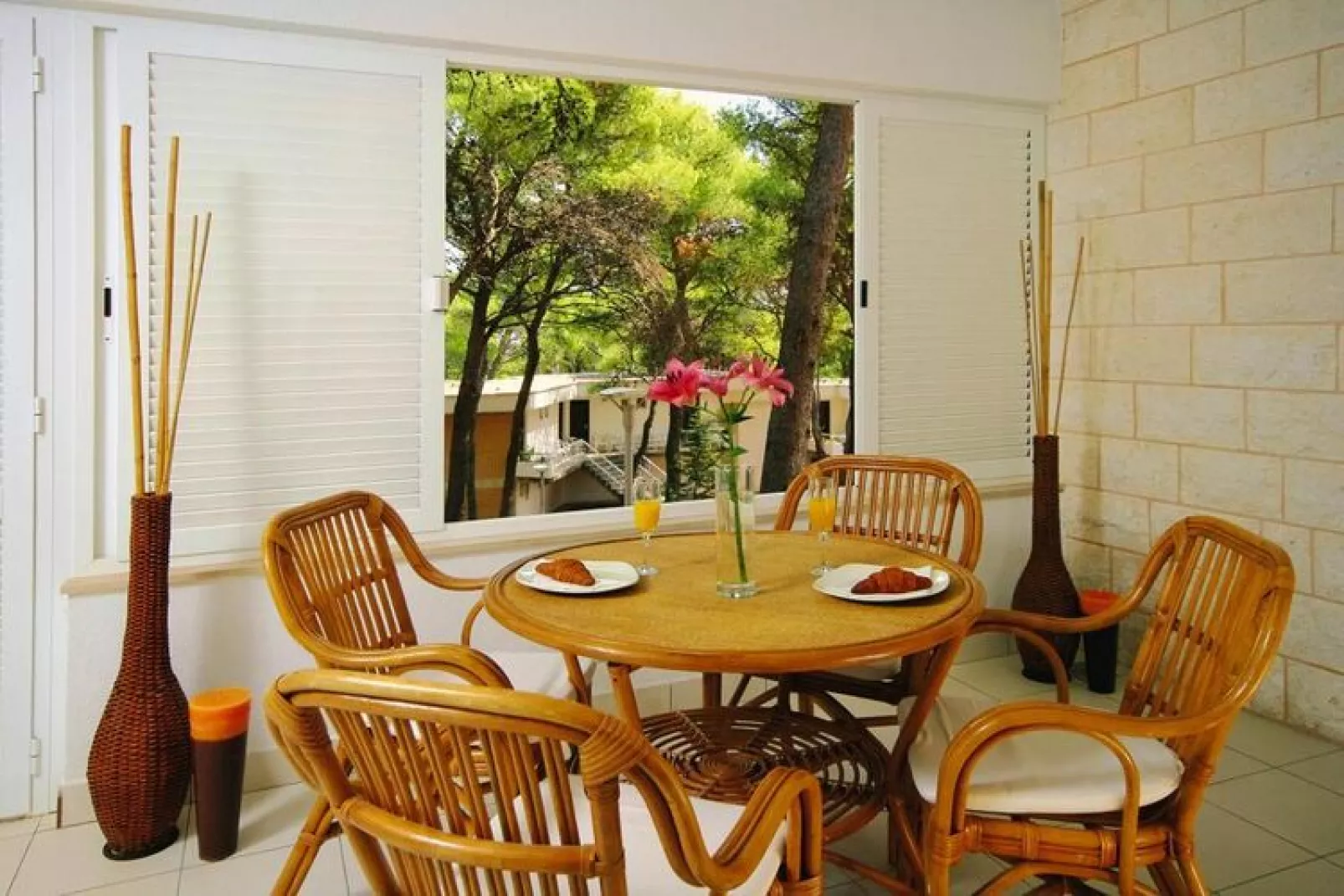 Apartments Fontana Resort Jelsa - One-bedroom Vintage Apartment 2&2 - 46 qm 4 Pers-Terrasbalkon