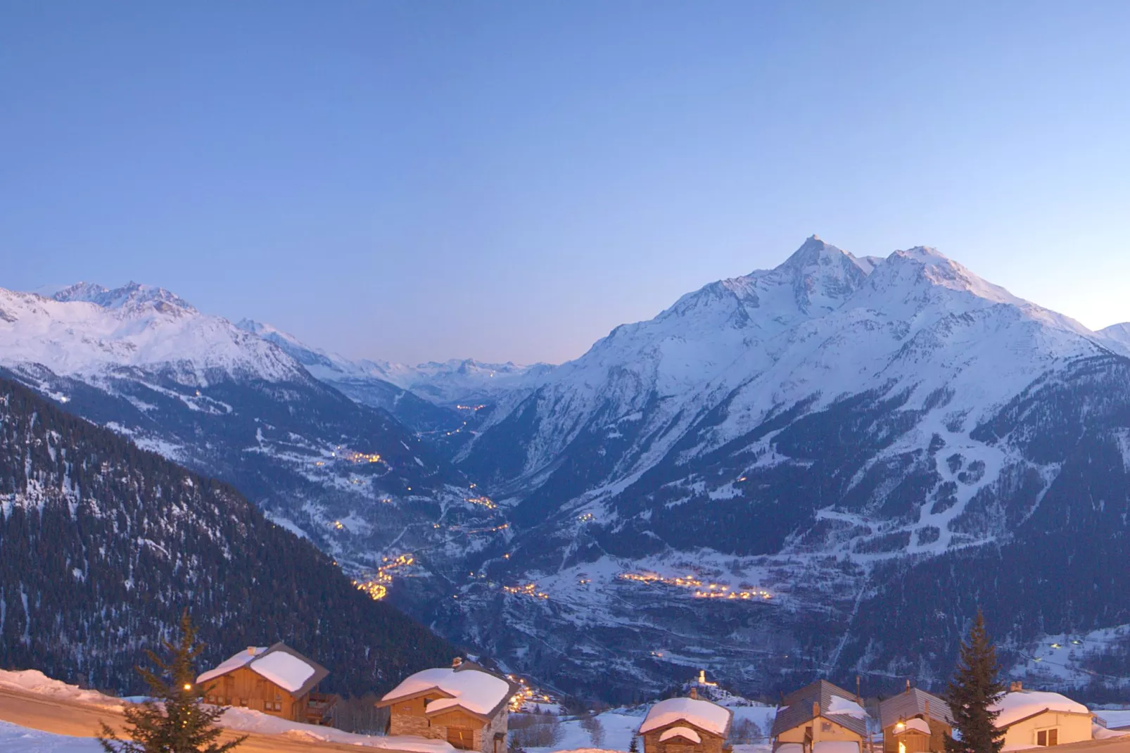 Les Balcons de La Rosière 3-Gebied winter 1km