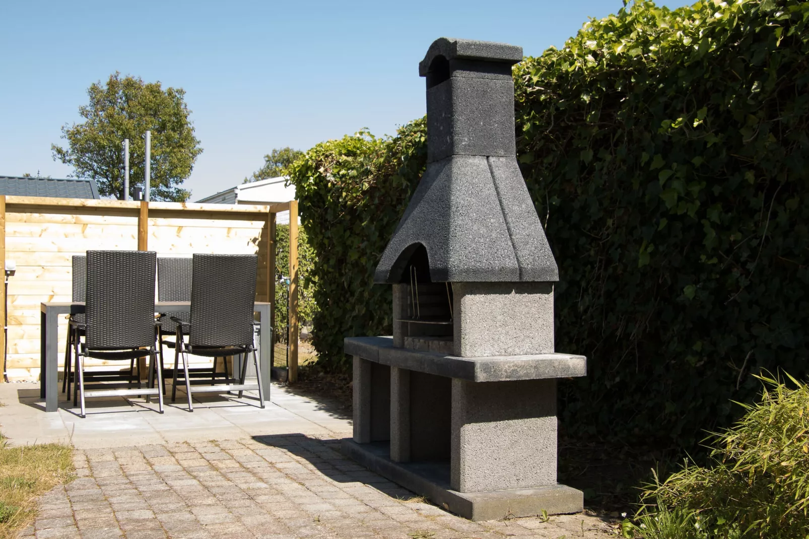 Julianahoeve - Chalet aan zee en duinen-Terrasbalkon