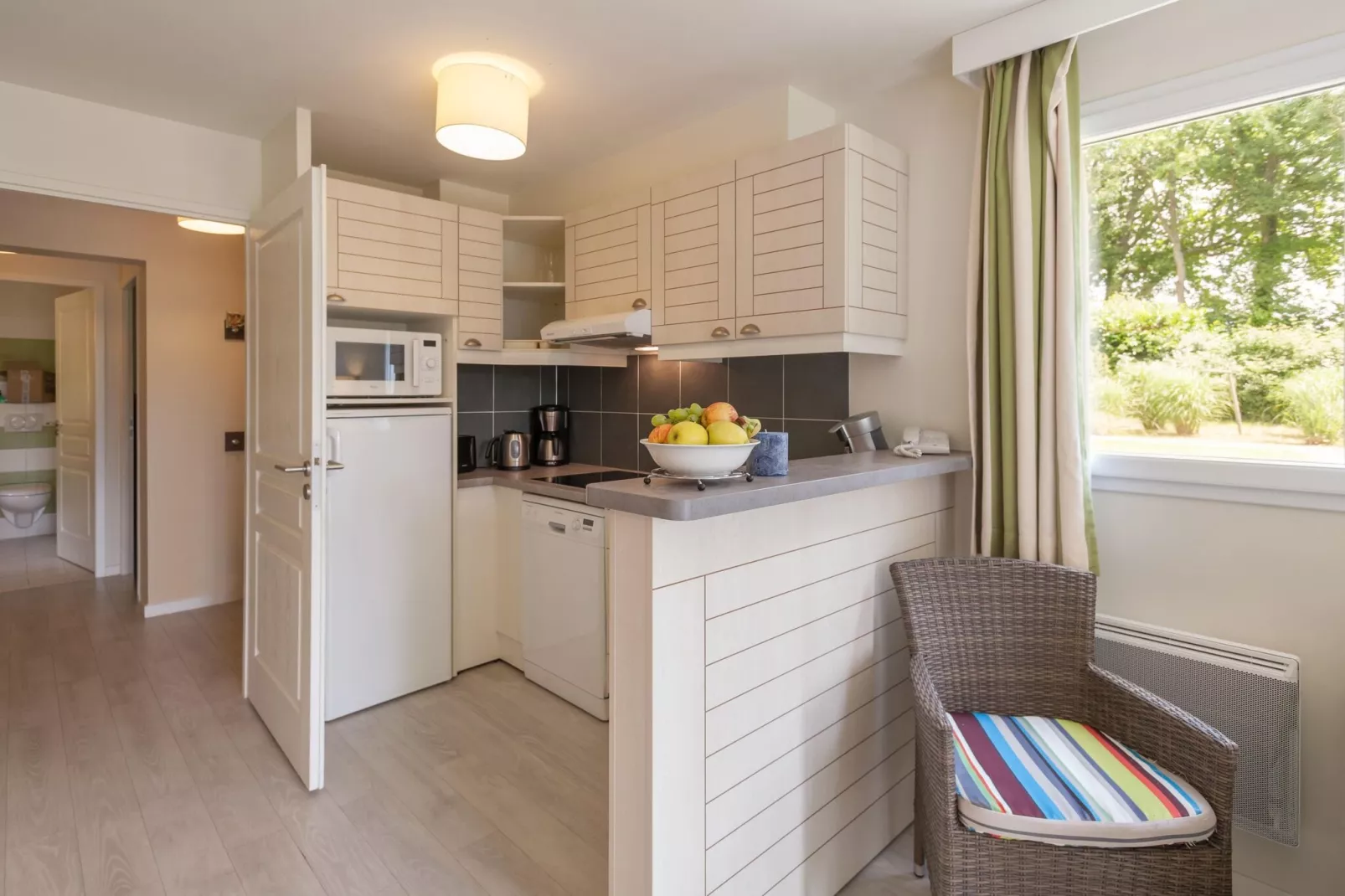 Holiday village Normandy Garden Branville // M8P Maison Tribu 8 pers 3 chambres - superíeur-Woonkamer