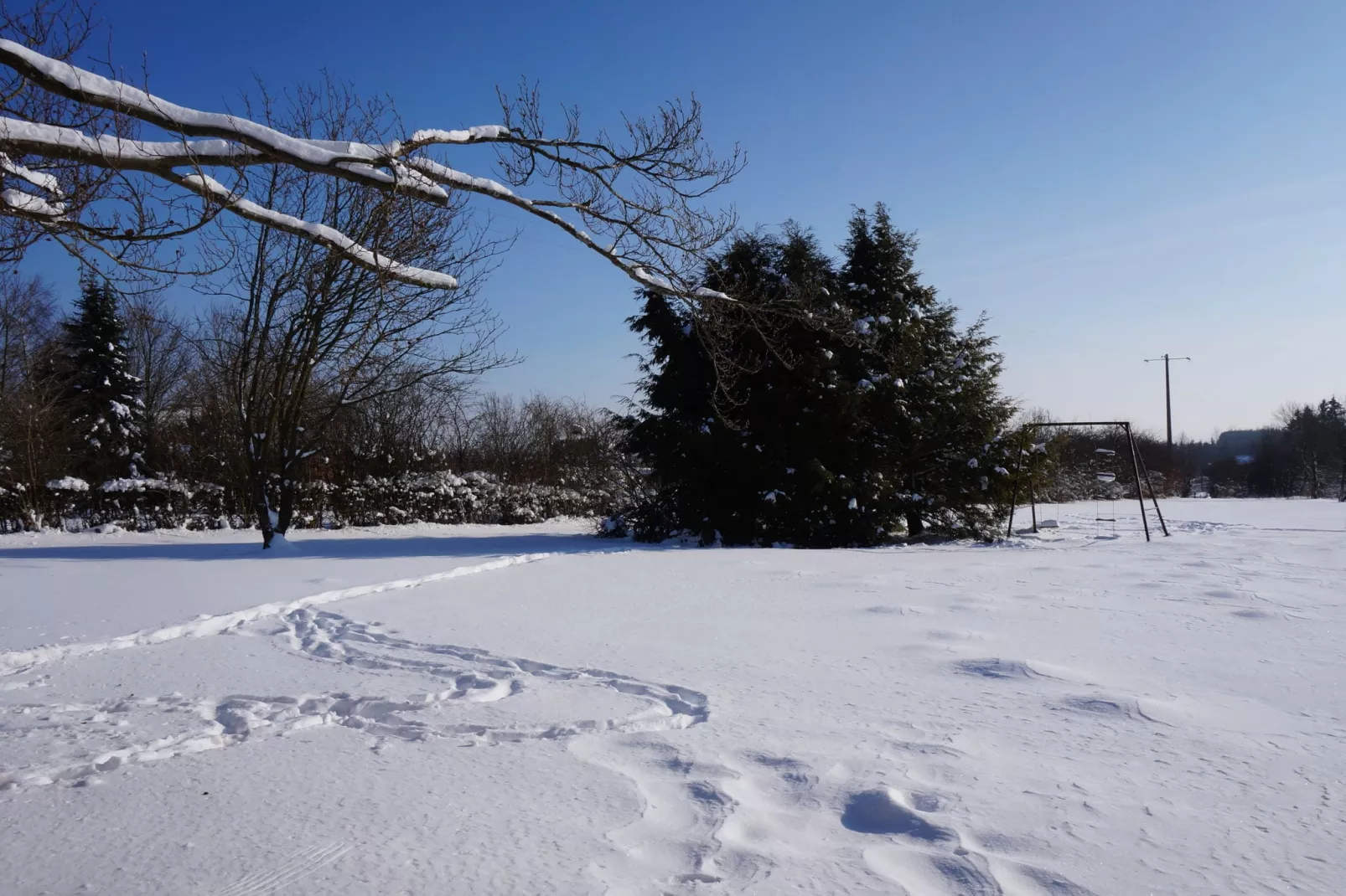 Domaine des Bouts de Fagnes-Tuin winter