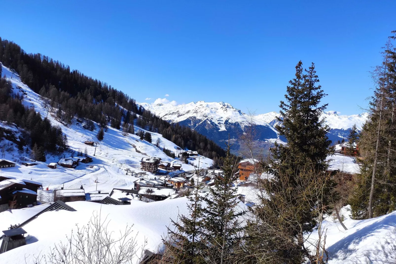 Chalet Perle-Uitzicht winter