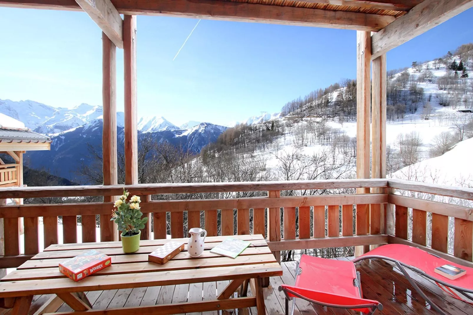 Chalet de Sarenne-Terrasbalkon