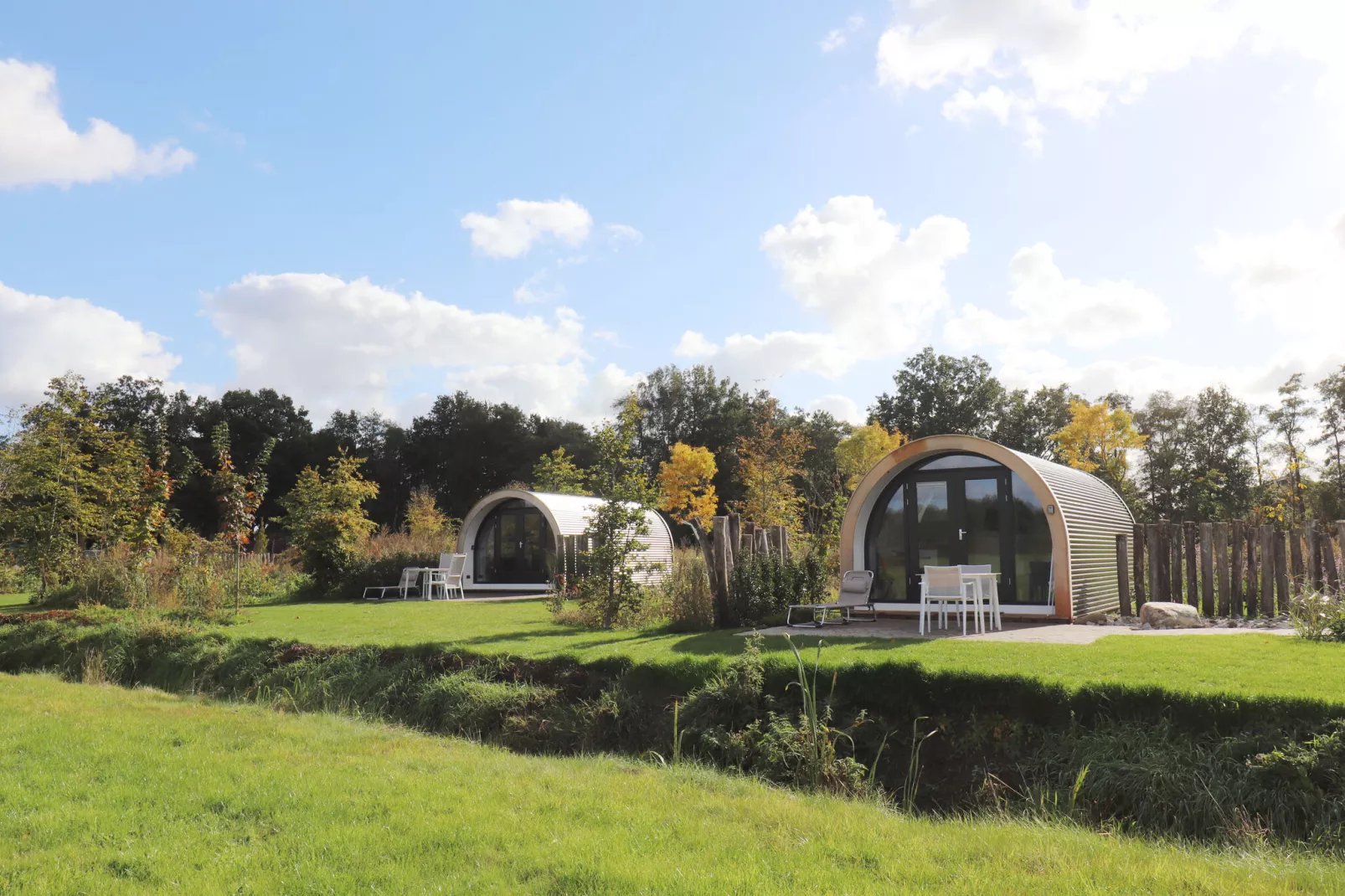 Natuurlodge de Wulp-Tuinen zomer