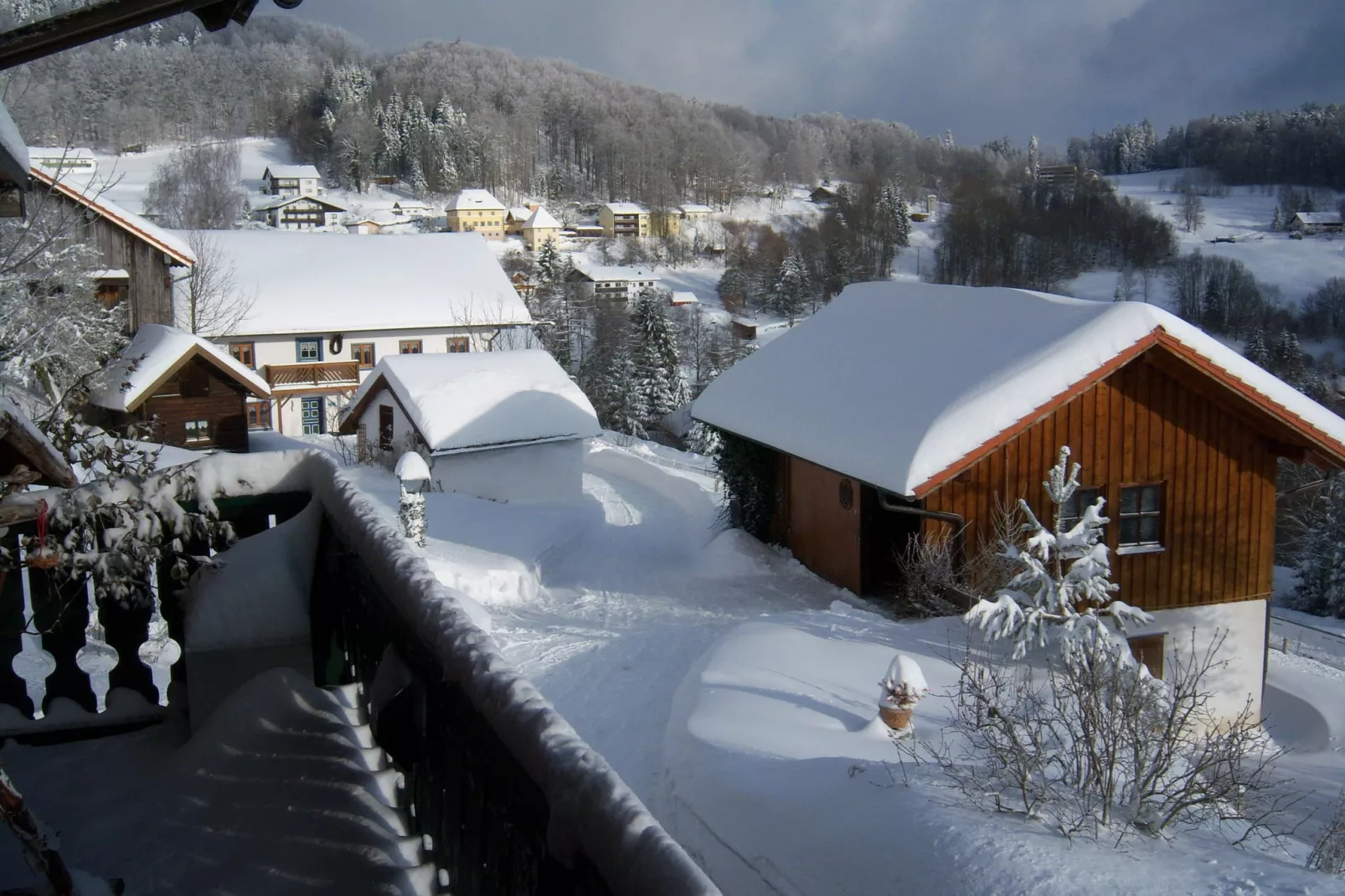 Ferienhaus Weitblick-Exterieur winter