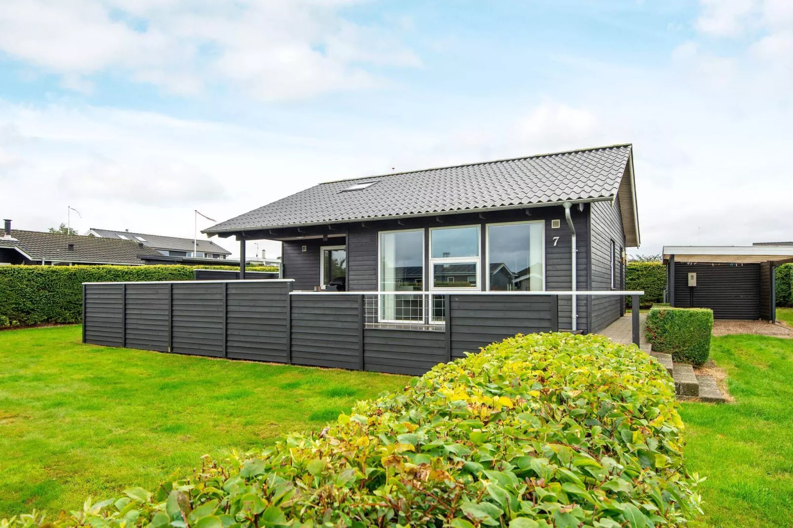 Ruim vakantiehuis in Hejls met een barbecue-Uitzicht