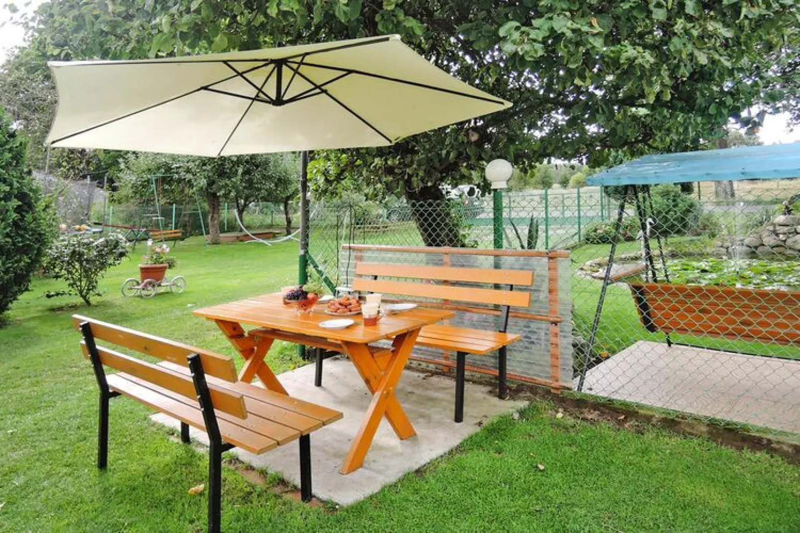 Holiday home Kolczewo 55 qm 5 Pers-Tuinen zomer