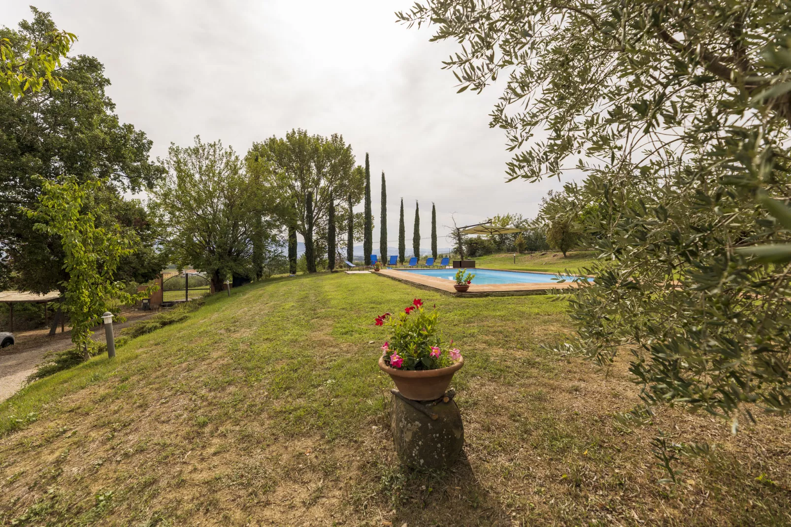 Villa Collemancio-Tuinen zomer