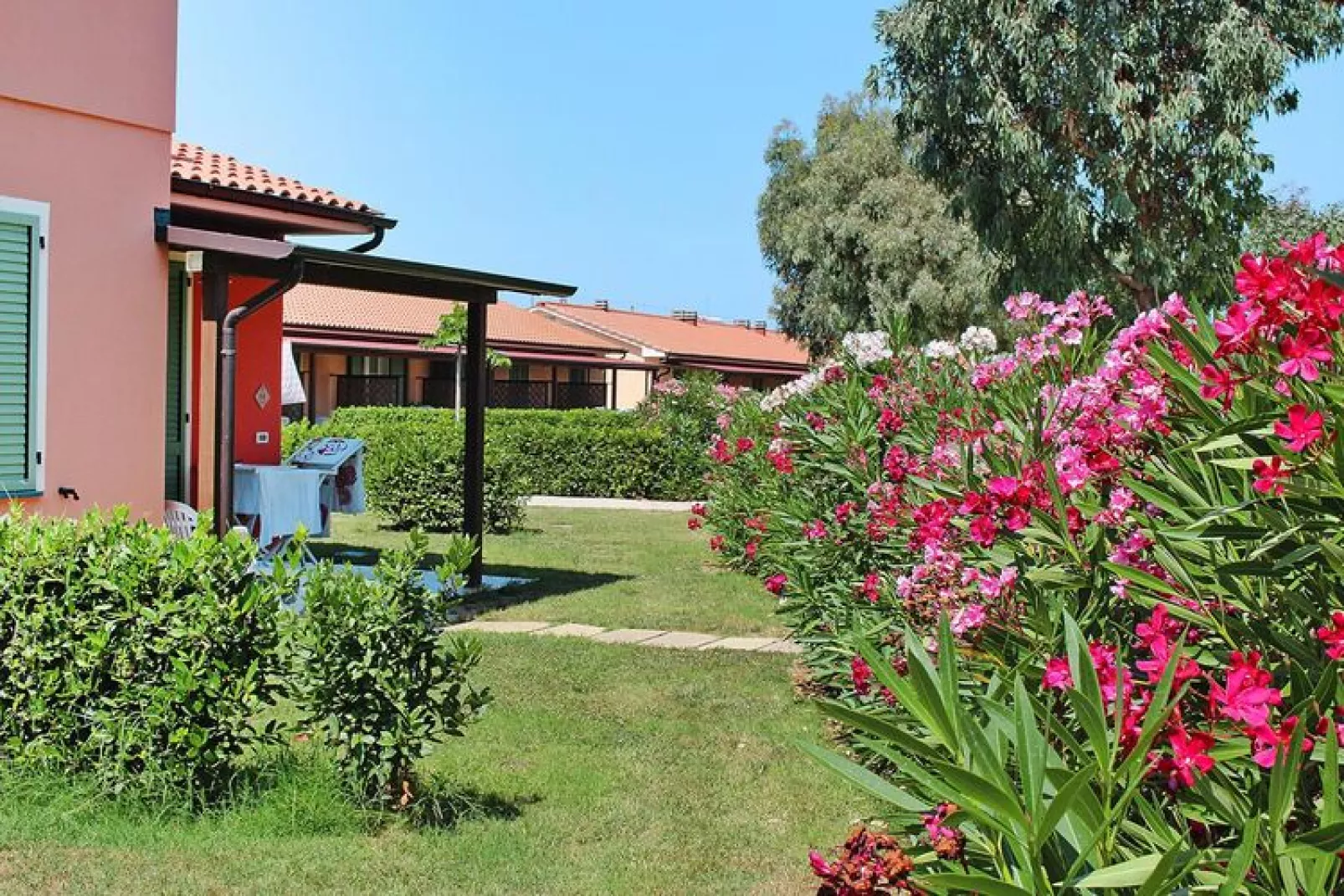 Holiday residence Rosa dei Venti, Vada-Bilocale 4 piano terra libeccio-Tuinen zomer