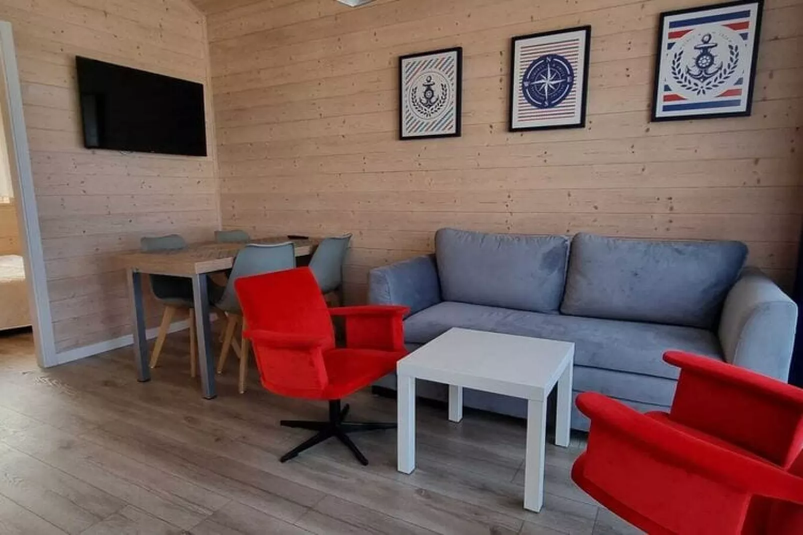Domki wakacyjne parterowe Sarbinowo-Woonkamer