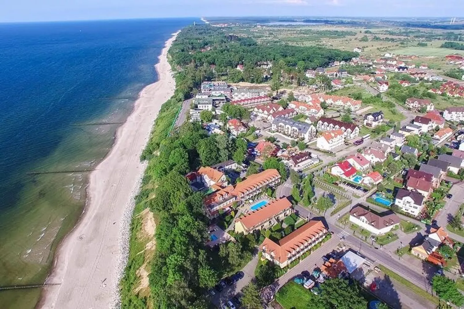 Amber Resort domki wakacyjne Rewal-Gebieden zomer 1km