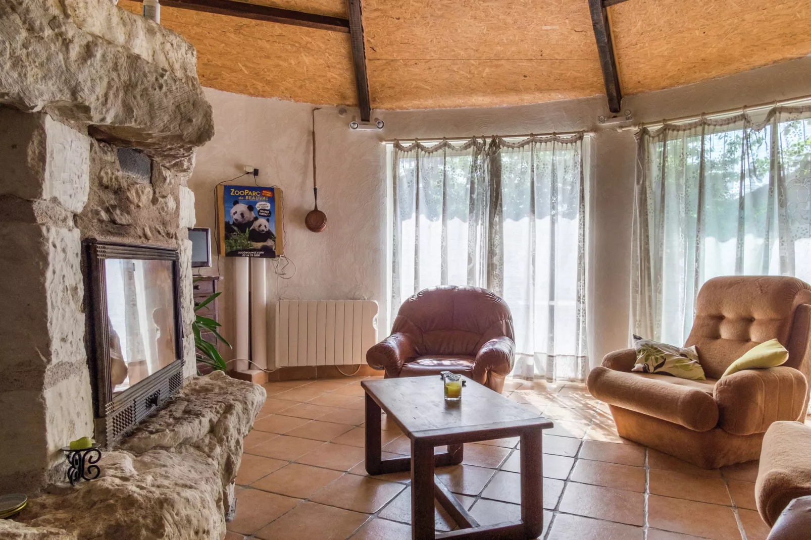 Maison troglodyte - Châteaux de la Loire-Woonkamer