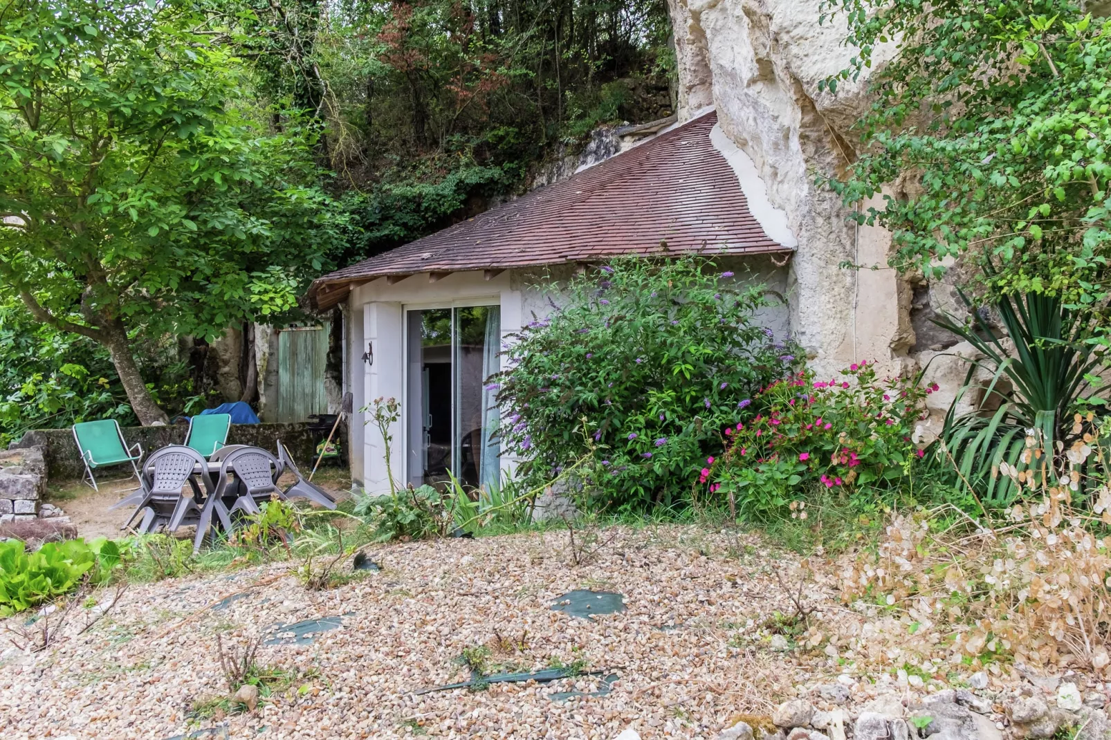 Maison troglodyte - Châteaux de la Loire-Buitenkant zomer