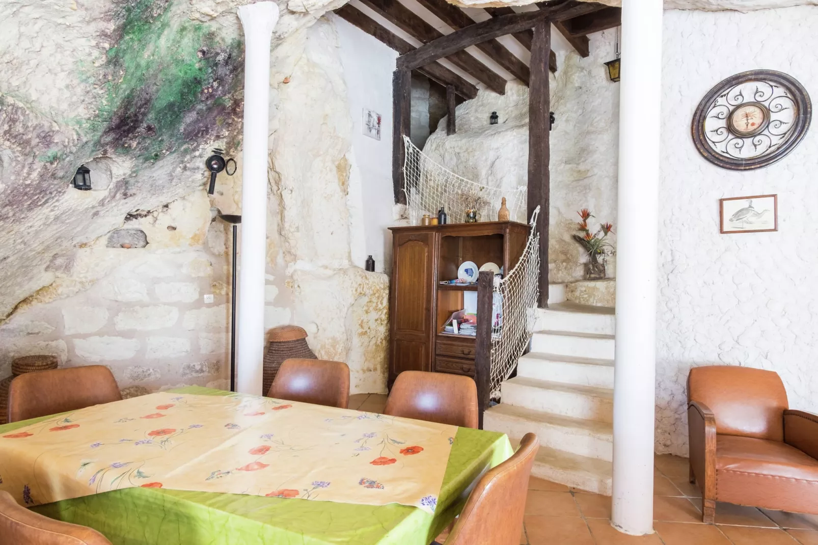 Maison troglodyte - Châteaux de la Loire-Eetkamer