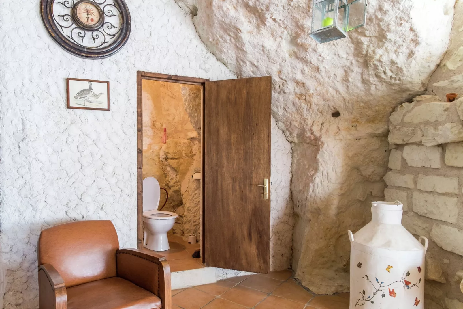 Maison troglodyte - Châteaux de la Loire-Badkamer