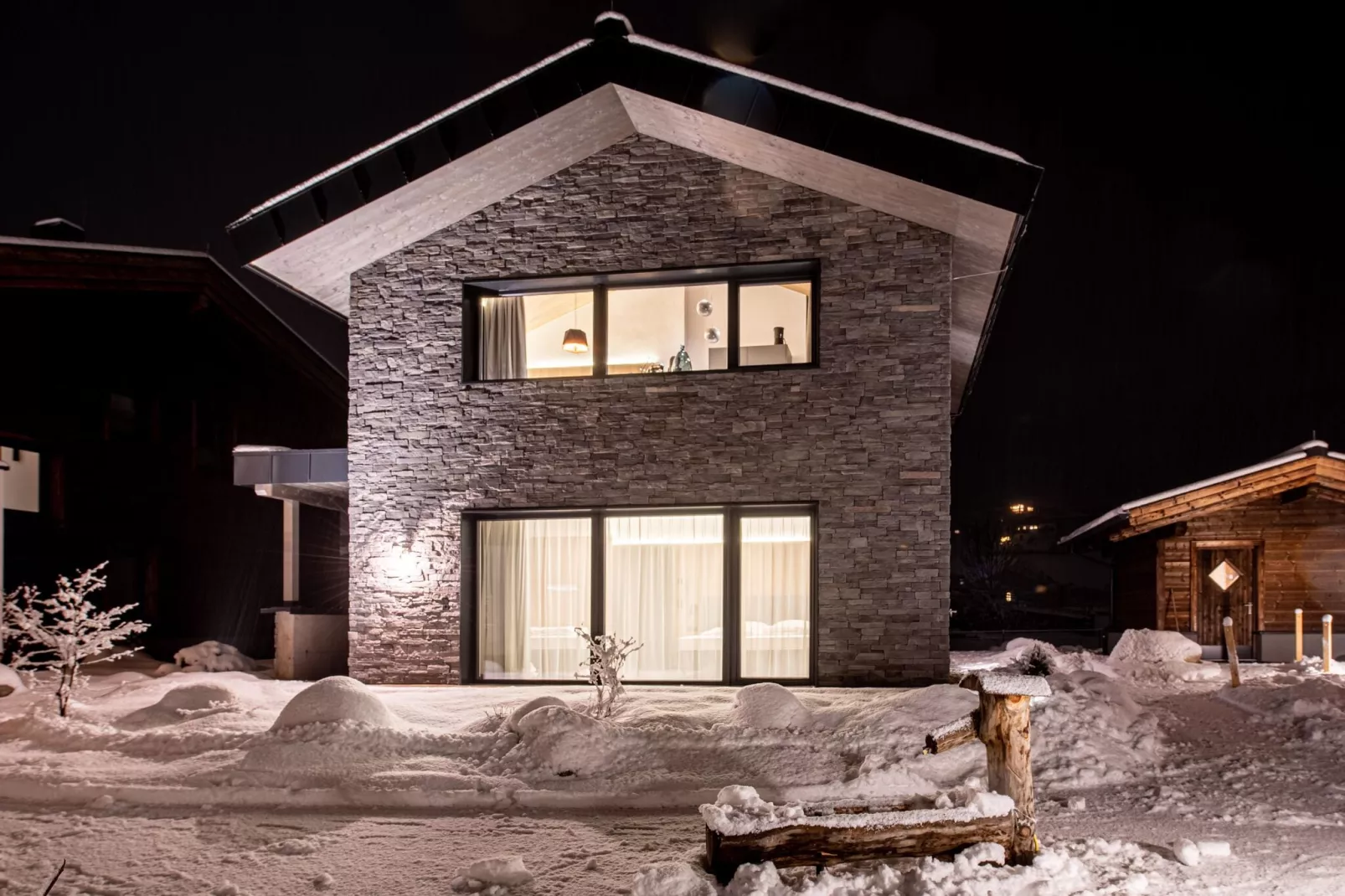 Feriendorf Das Dorf - Steinhaus-Exterieur winter