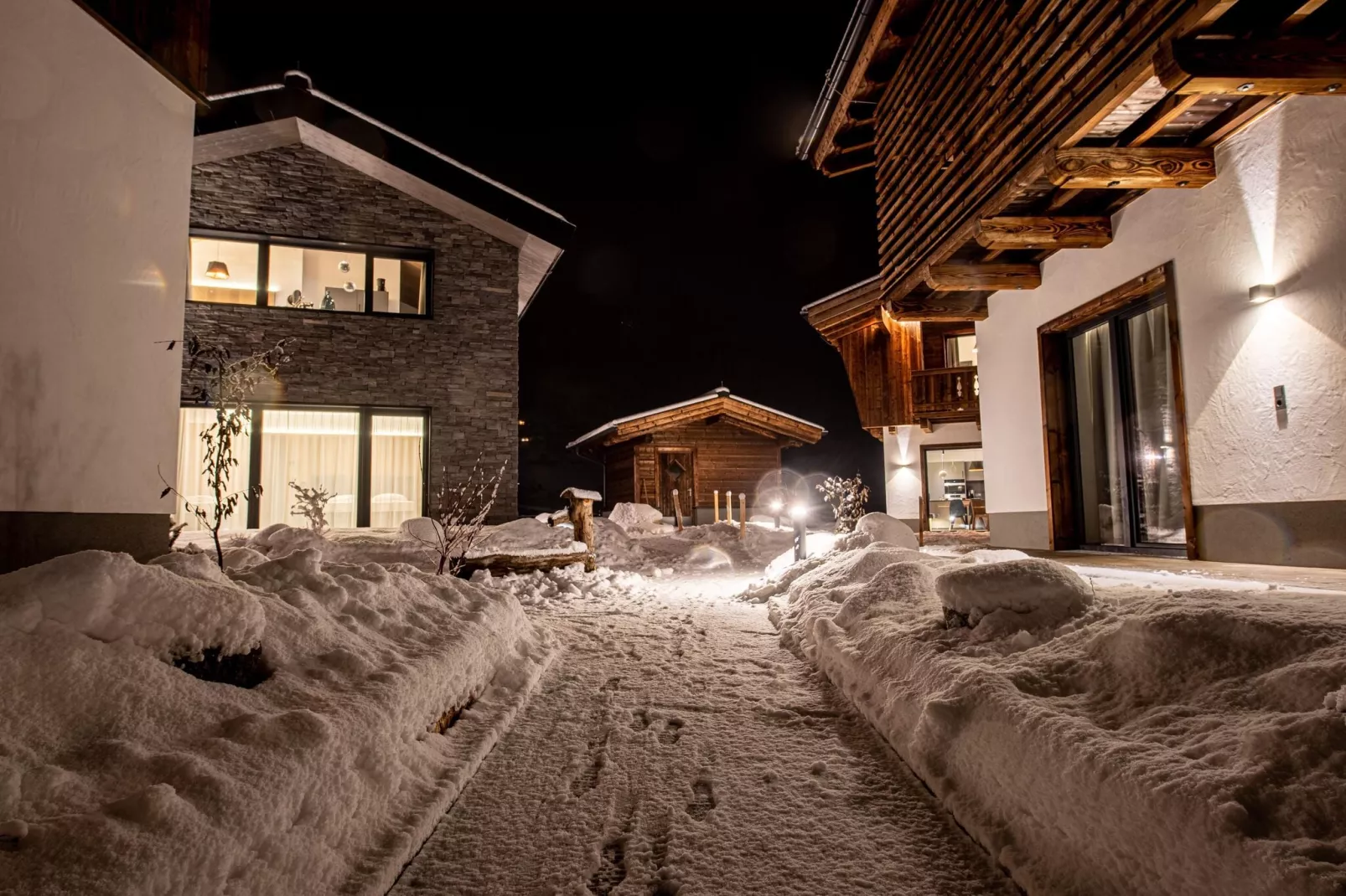 Feriendorf Das Dorf - Steinhaus-Exterieur winter