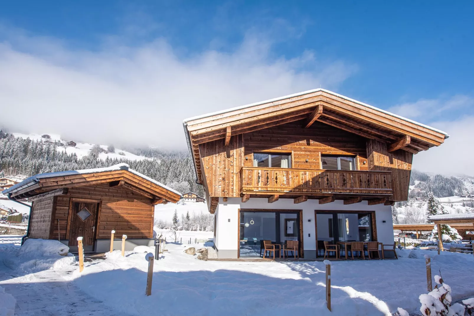 Feriendorf Das Dorf - Scheune/Badhaus-Exterieur winter