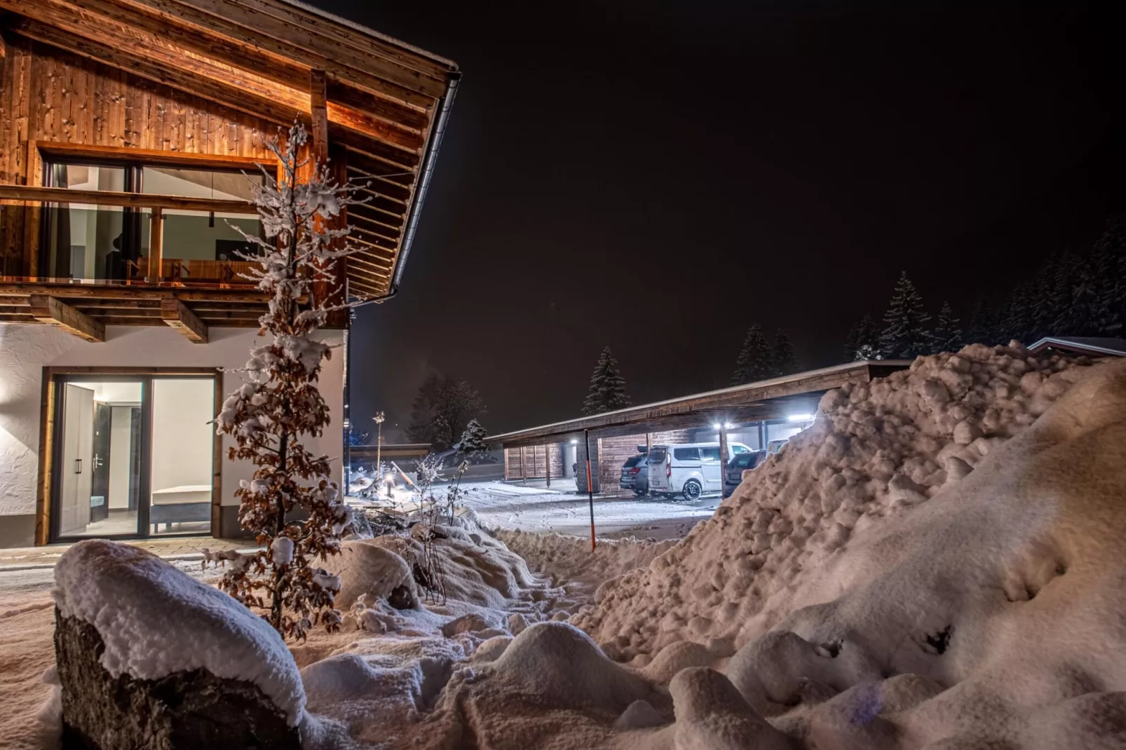 Feriendorf Das Dorf - Scheune/Badhaus-Exterieur winter
