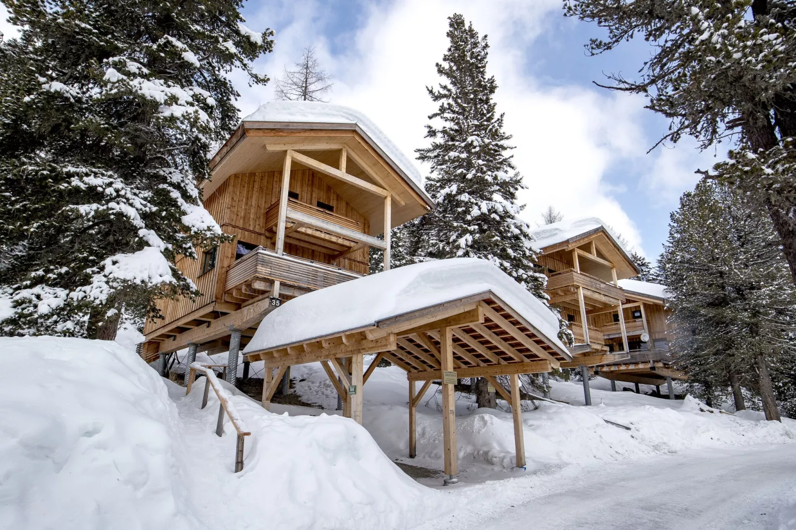 Alpenpark Turrach Chalets 3-Exterieur winter