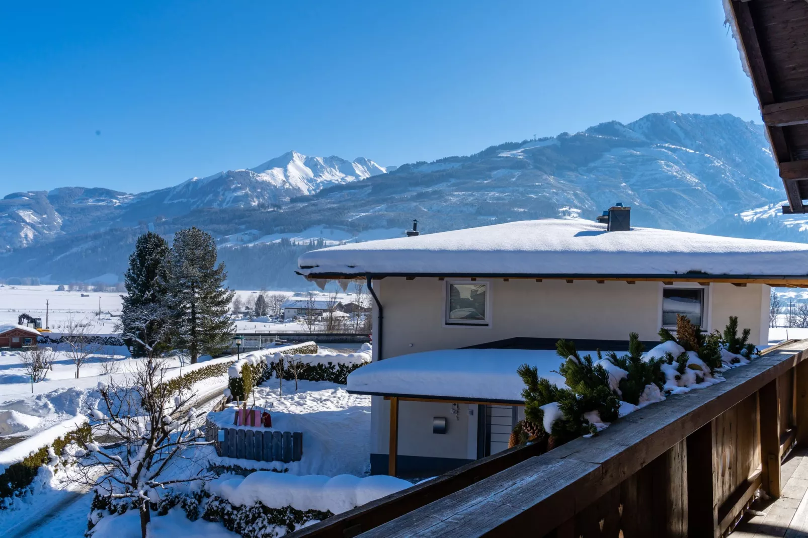 Compact appartement in Walchen met zonnig terras-Uitzicht winter