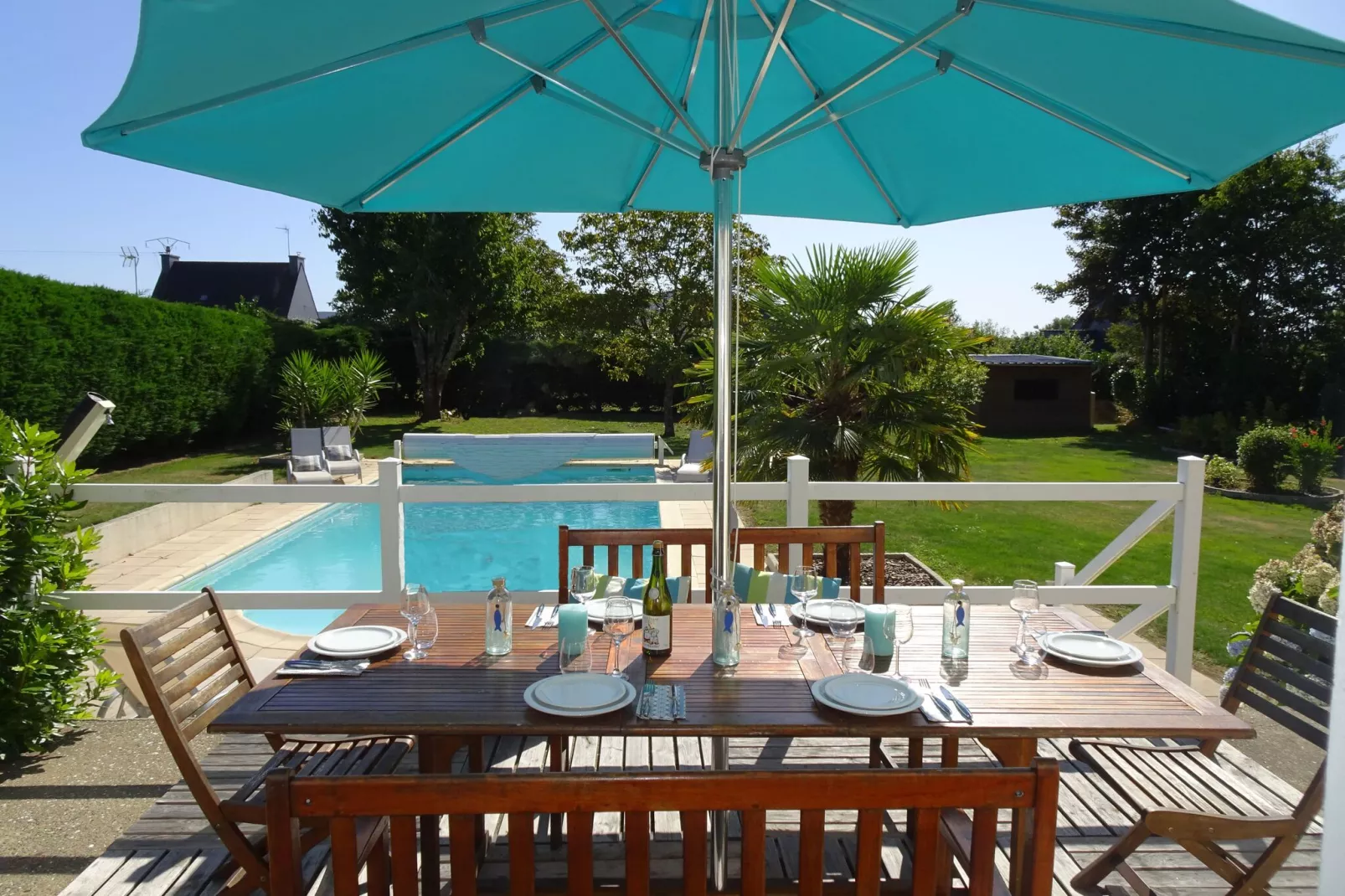 Holiday home Gouesnac'h-Terrasbalkon