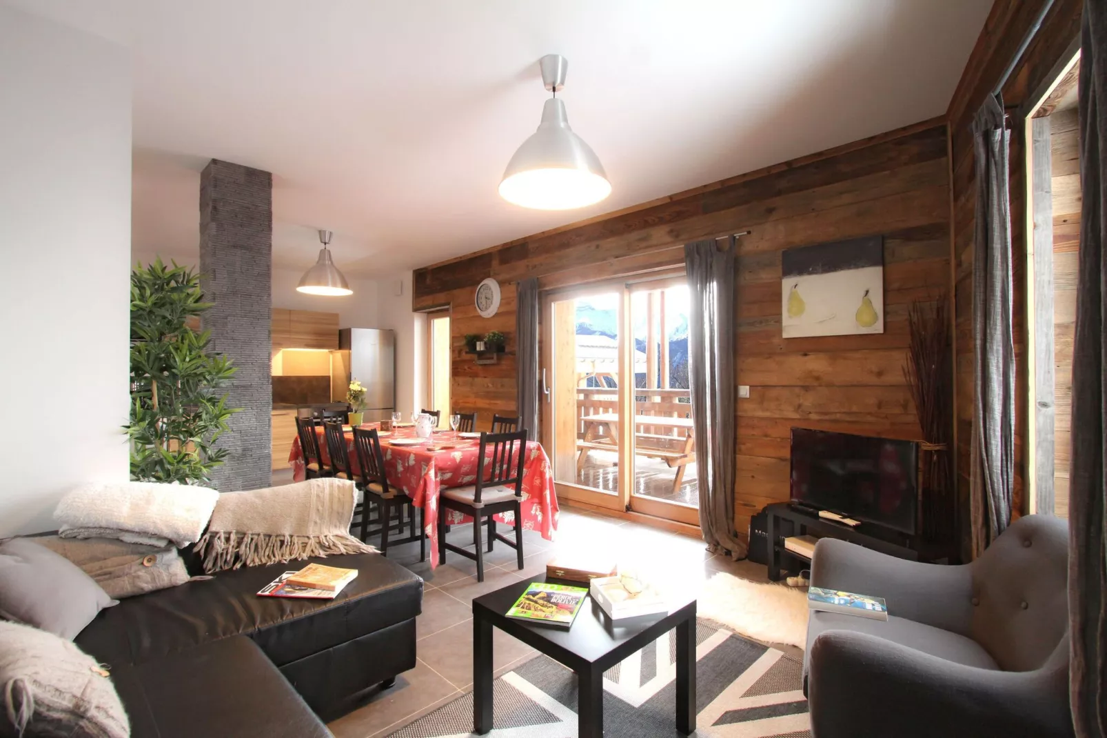 Chalet de Louis-Woonkamer