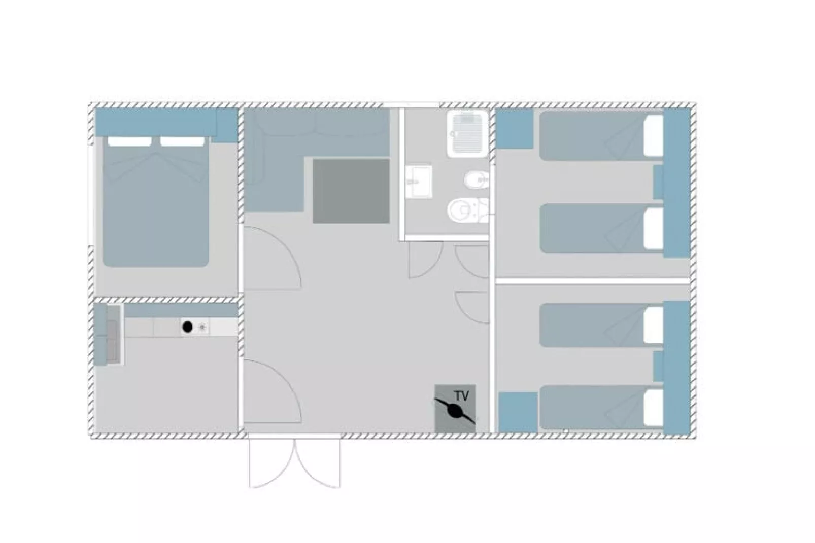 Caravanpark San Benedetto Camping Relais Peschiera / MH Family Sand-Plattegrond