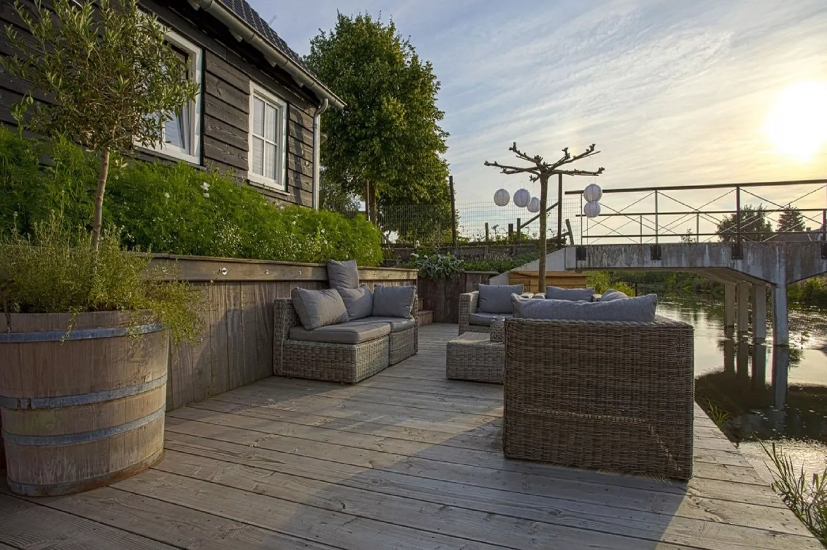 Vakantiehuis De Vlonder-Terrasbalkon