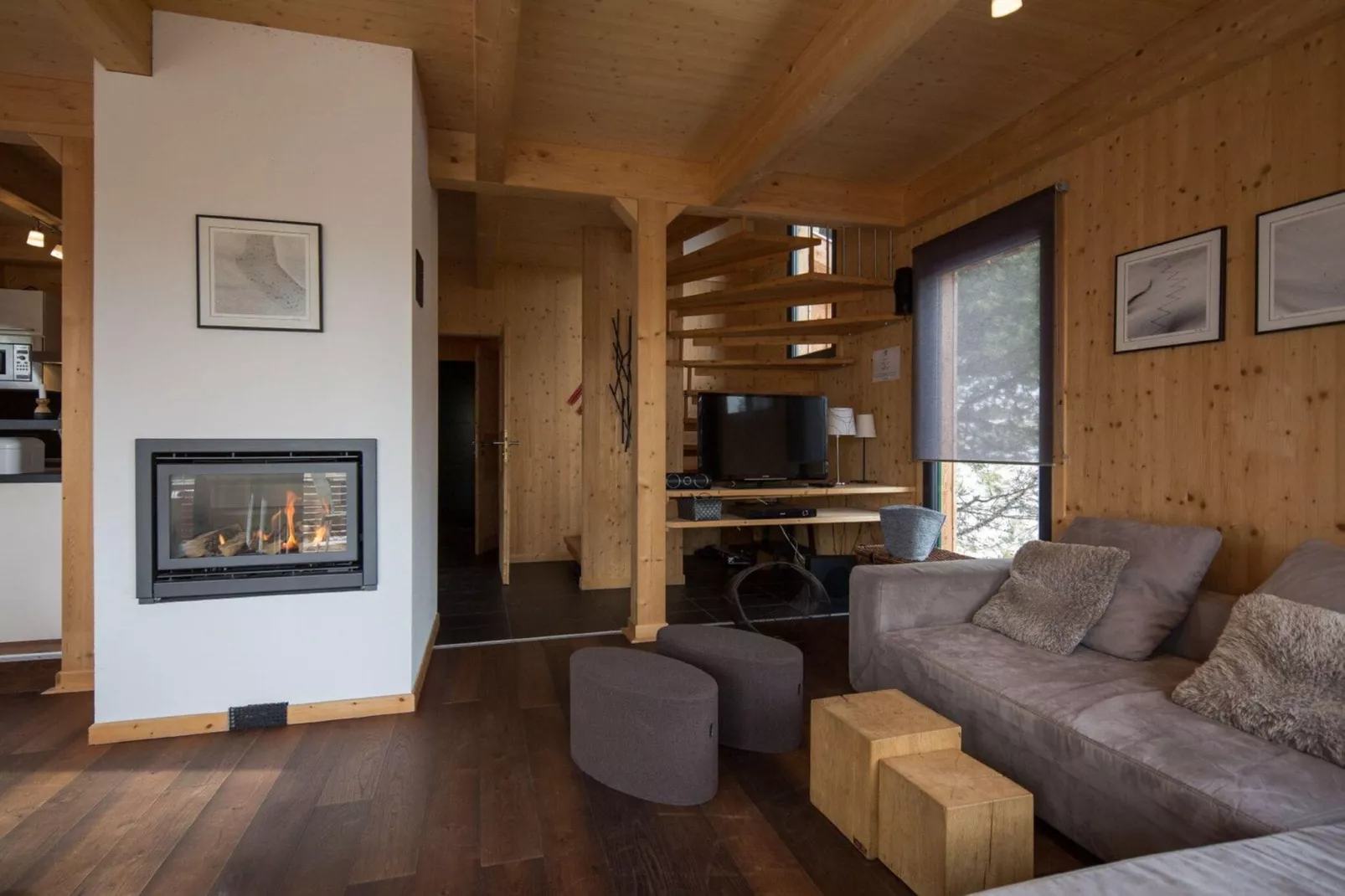 Holiday resort Alpenpark Turracher Höhe, Turracher Höhe-Haus A-Woonkamer