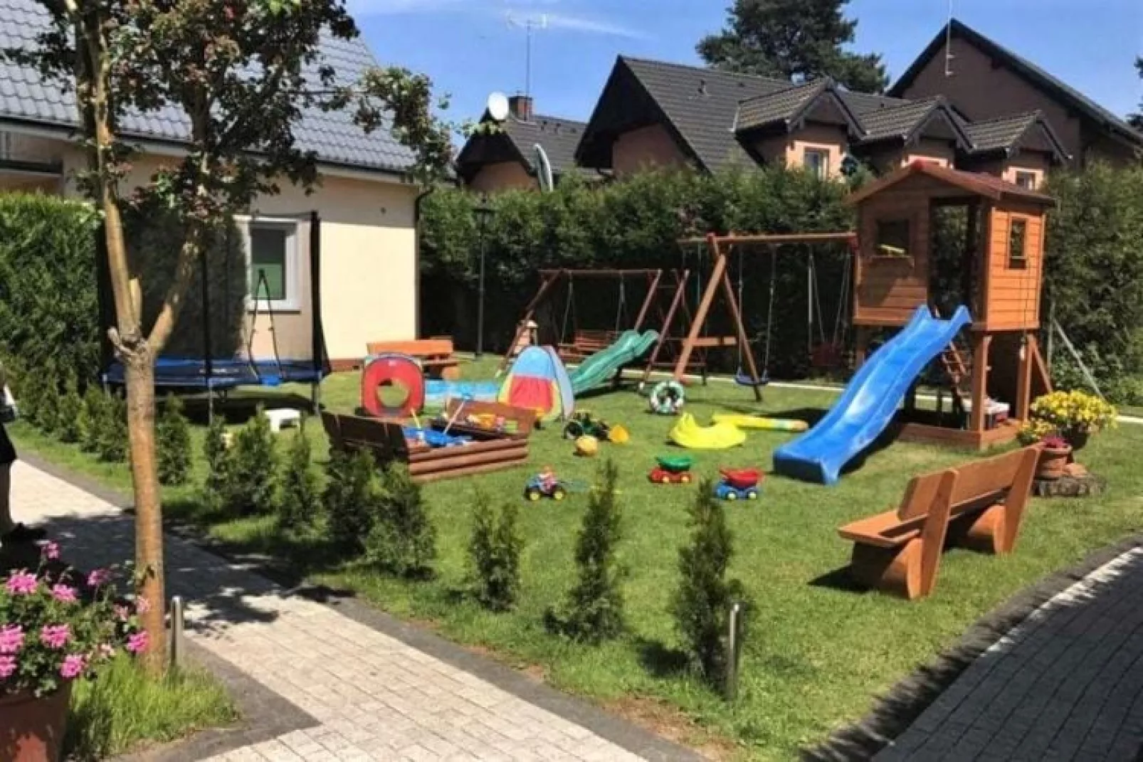 Domki wypoczynkowe Niechorze-Tuinen zomer