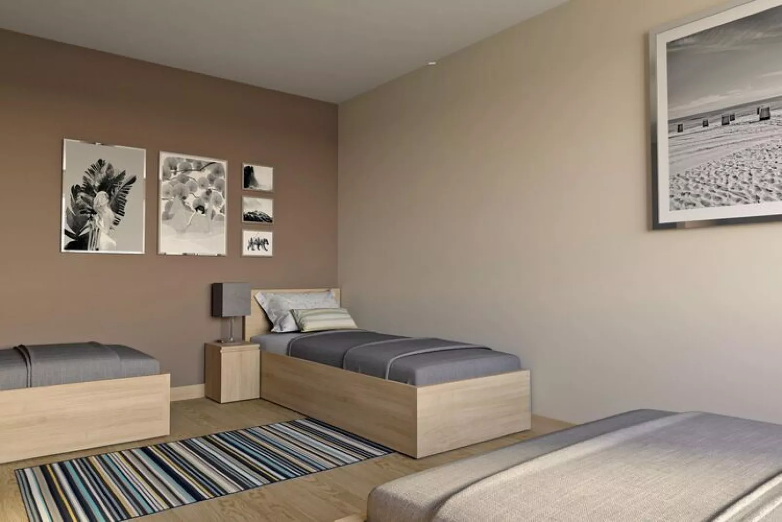 Apartamenty 4-osobowe Niechorze-Slaapkamer