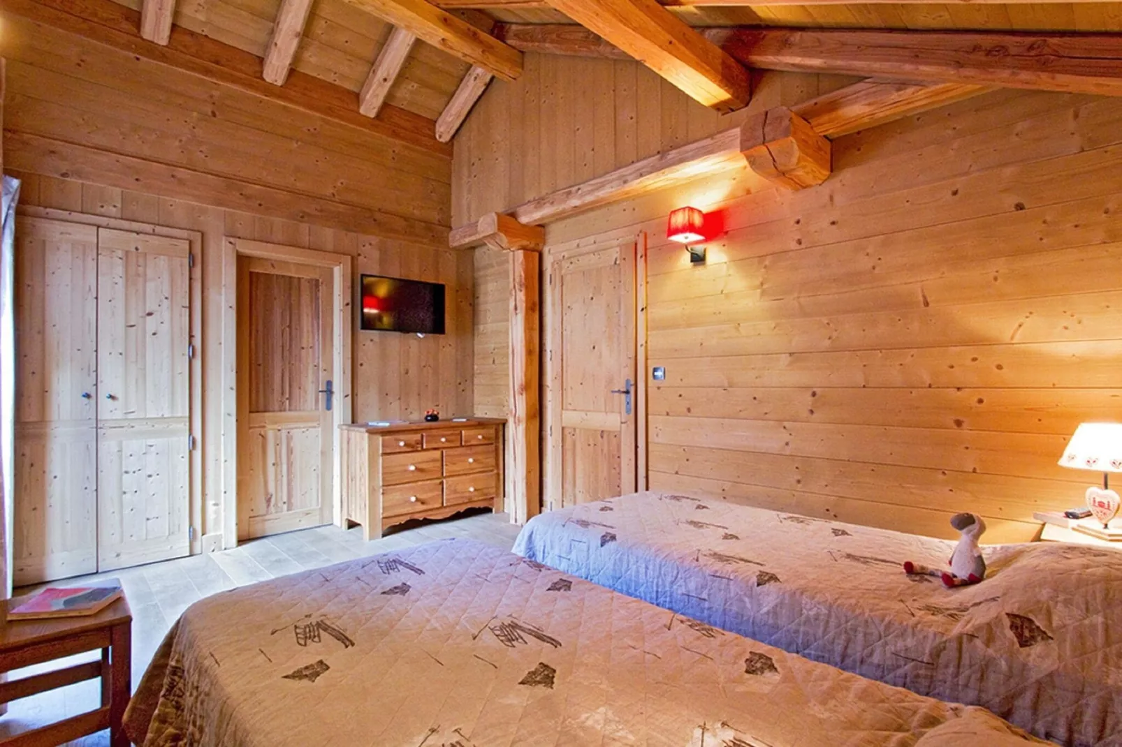Chalet Le Loup Lodge-Slaapkamer