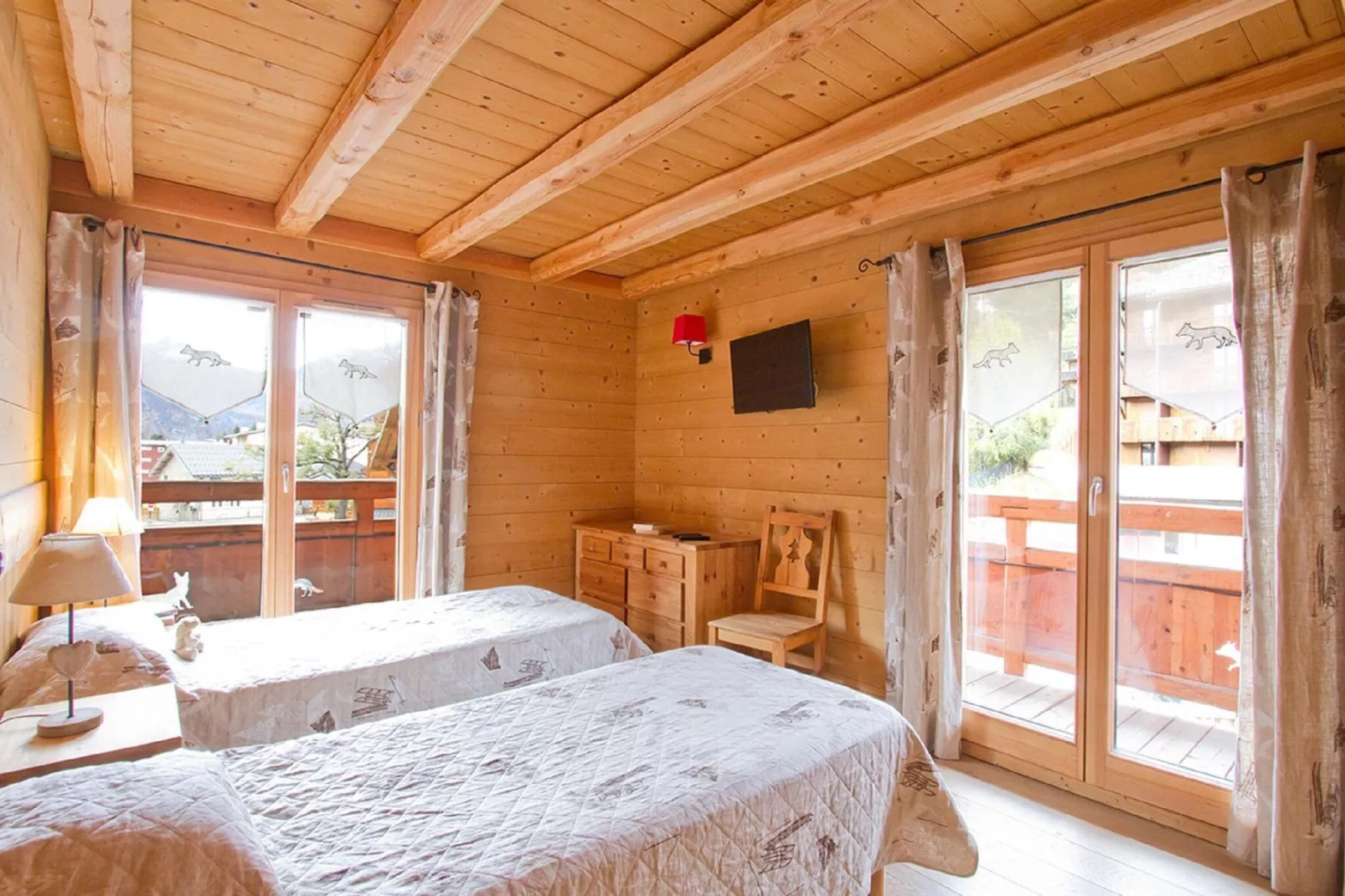 Chalet Le Renard Lodge-Slaapkamer