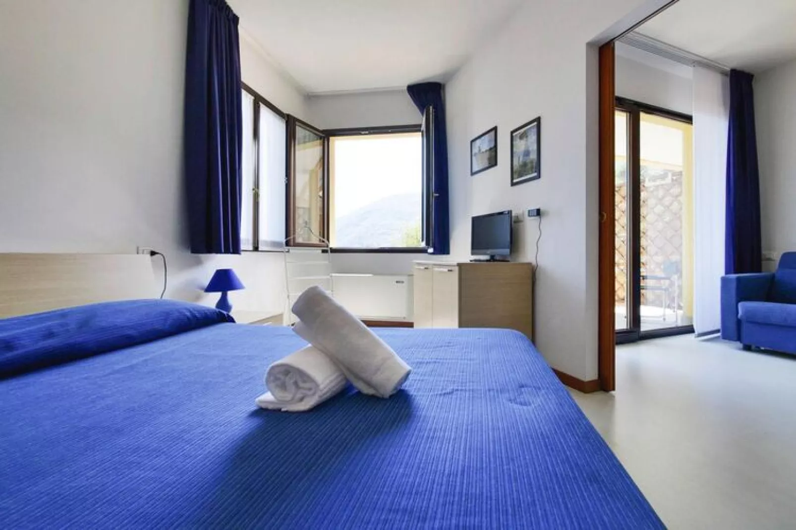 Residence RTA Mondial, Moneglia-Studio A3 balcony/seaview-Slaapkamer