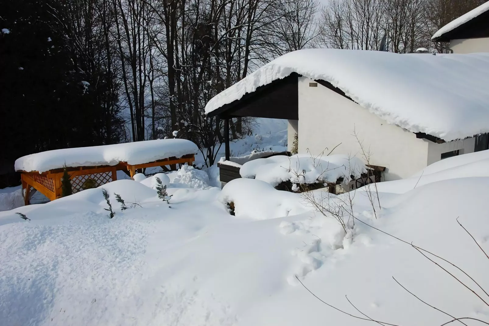 Bungalow Wienerwald-Gebied winter 1km