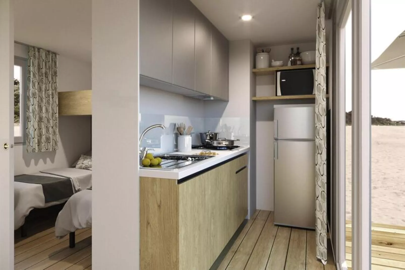 Mobile Homes San Francesco Caorle - Type MH Pet1 Dog 5 Pax-Keuken